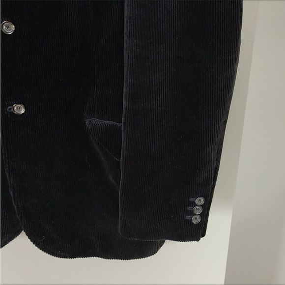 VTG Polo Ralph Lauren Corduroy Sport Coat Black Size Mens Large - Picture 8 of 10